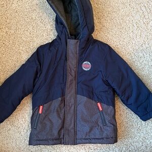 Oshkosh 3 in 1 Navy and Gray Hooded Jacket